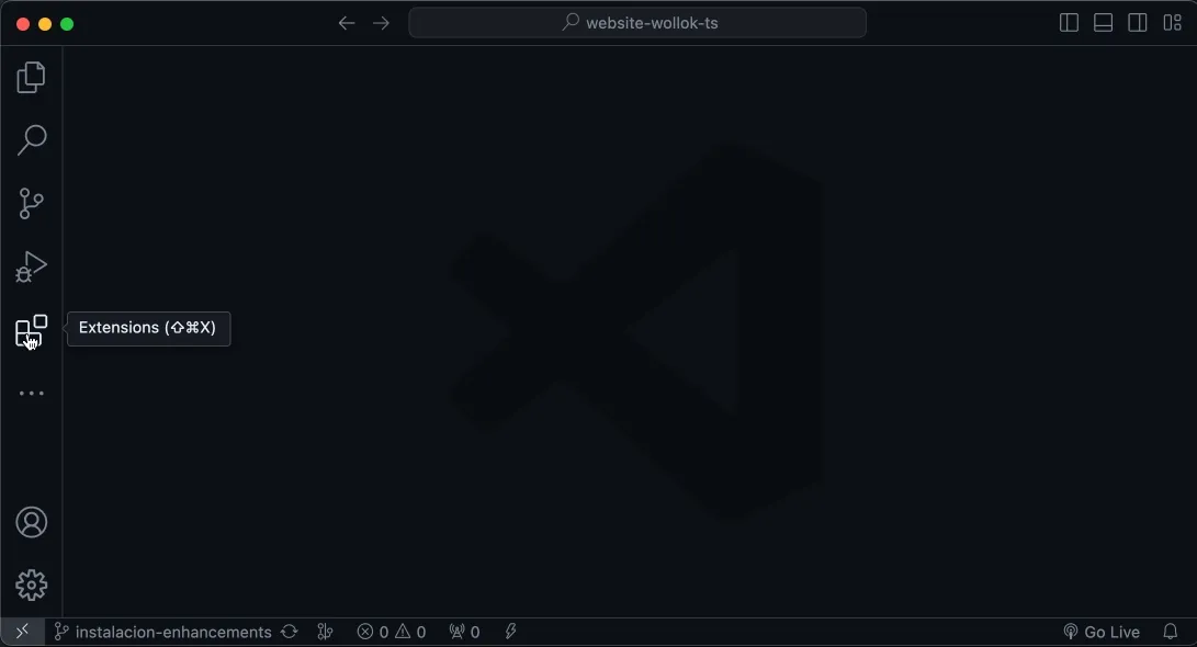 Check extensions in Visual Studio Code